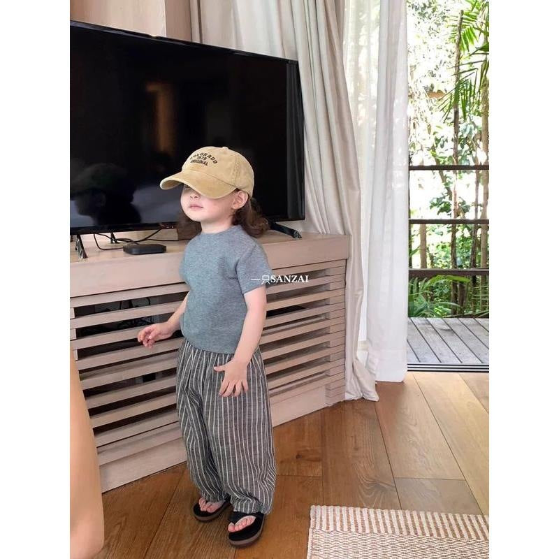 Children's Style Stripe Casual Spring Fashionable Trousers Children's Pants