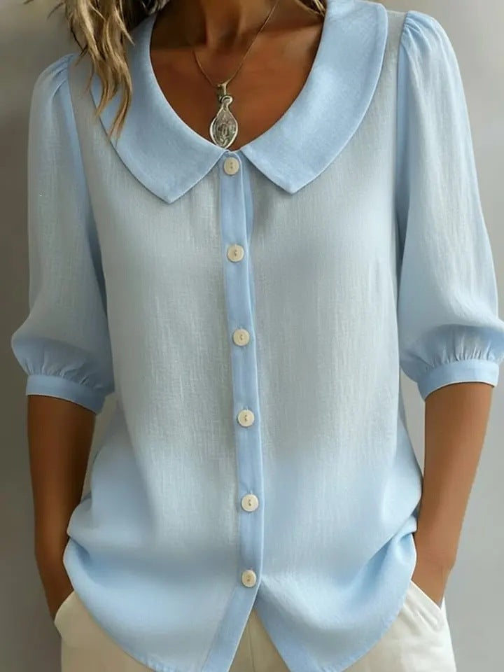 Sense Niche Commuter Linen Shirt Sleeve Shorts