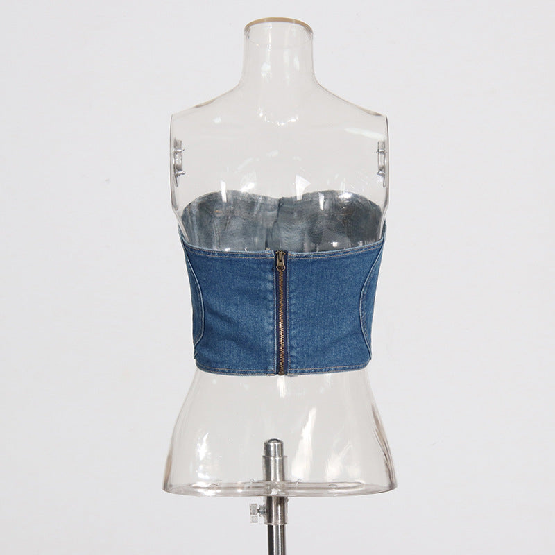 Women's Sexy Tube Summer Slim Fit Backless Vests