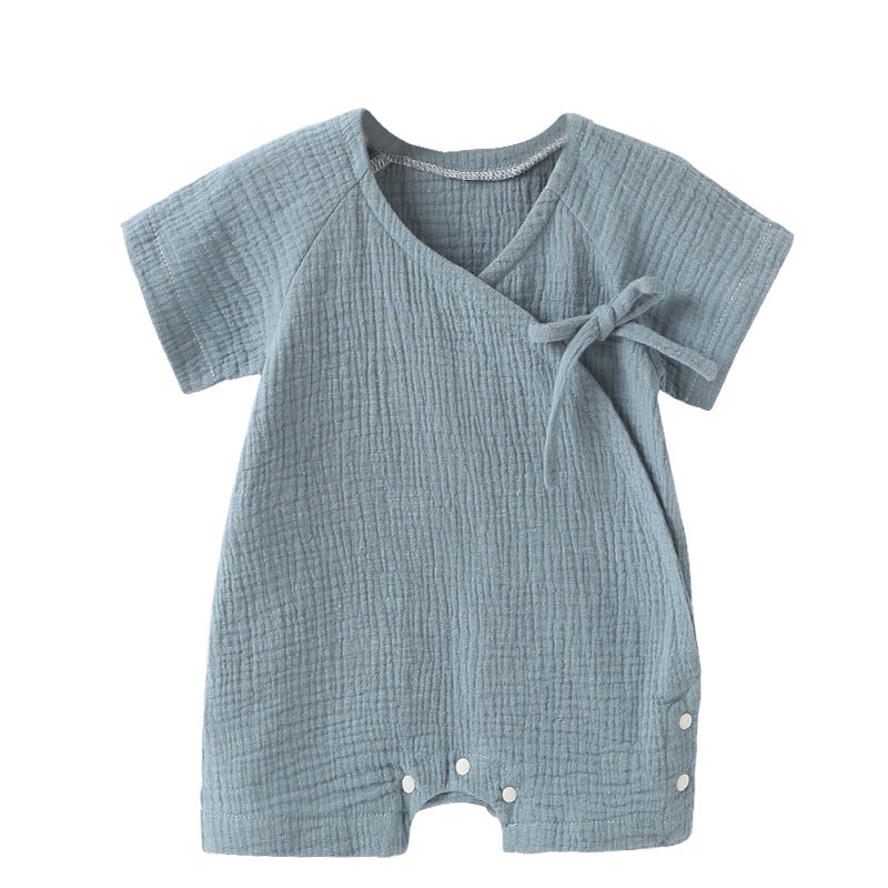 Women's & Men's Short Sleeve Jumpsuit Summer Triangle Rompers Romper Cotton Jumpsuit, Climbing Suit