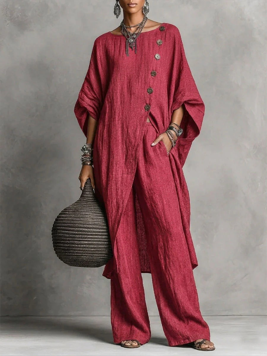 Comfortable Casual Women's Shirt Irregular Urban Fashion Casual Suit