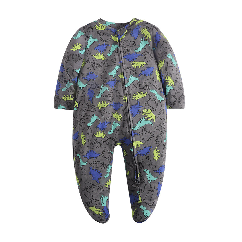 Children's Long Sleeve Zipper Bodysuit Rompers Pajamas Clothes Four Jumpsuit, Climbing Suit