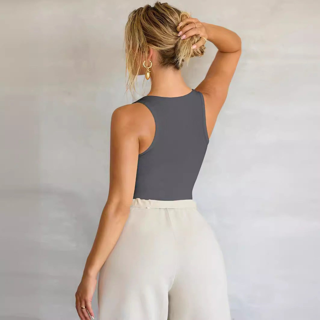 Women's Summer Knitted Sexy Slim Inner Bottoming Tops