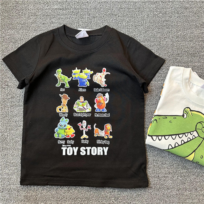 Children's Single Summer Toy Mobilization Series Short-sleeved Children's T-shirt