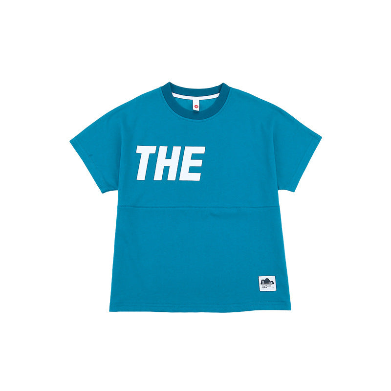 Children's Boy Cool Round Neck Top Middle Children's T-shirt