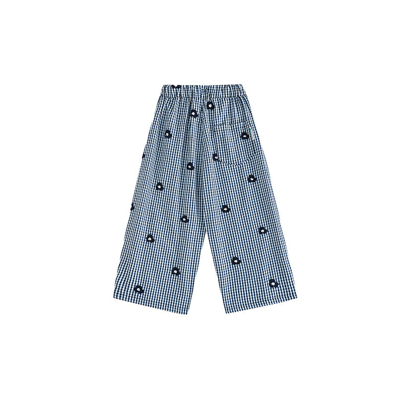 Children's Knickerbockers Summer Lightweight Breathable Plaid Air Children's Pants