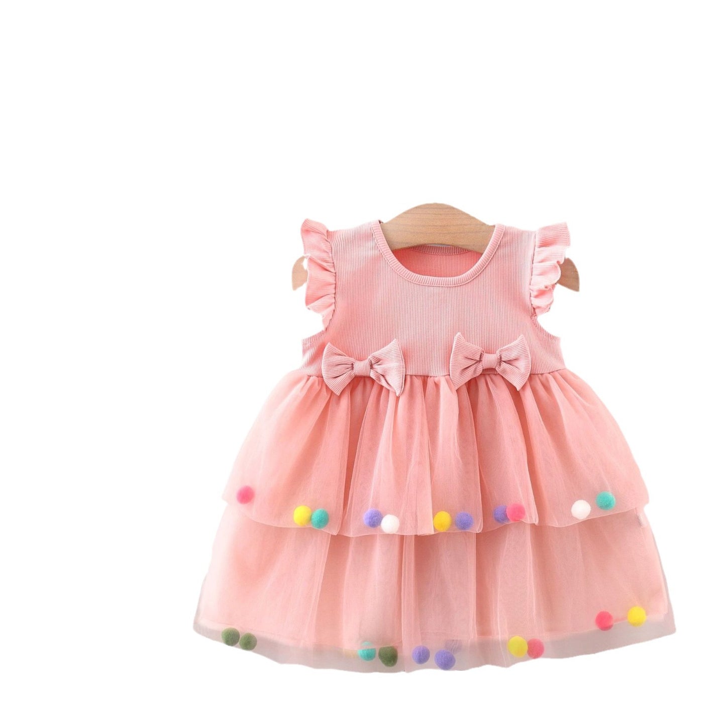 Children's Clothing Skirts Summer Little Pink Princess Bow Children's Dress