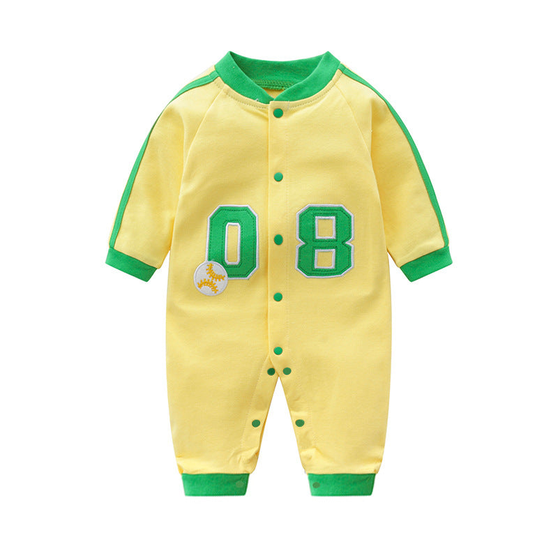 Autumn Pure Cotton Boy Jumpsuit Born Clothes Jumpsuit, Climbing Suit