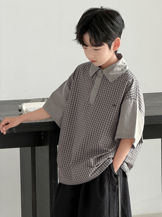 Children's Short-sleeved Middle Large Summer Clothes Thin Top Children's T-shirt