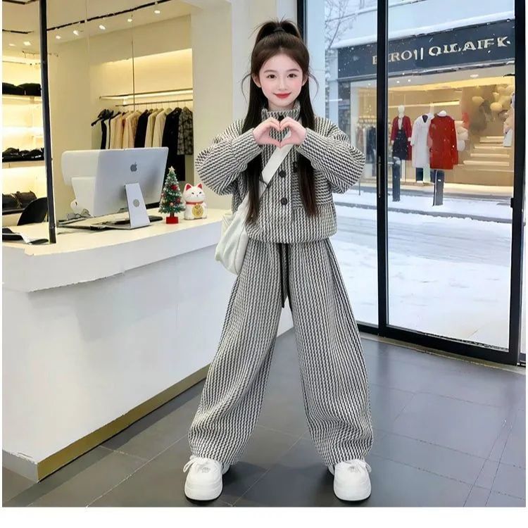 Women's & Men's Can Wear Korean Style Texture Fashion Clothing Children's Suit