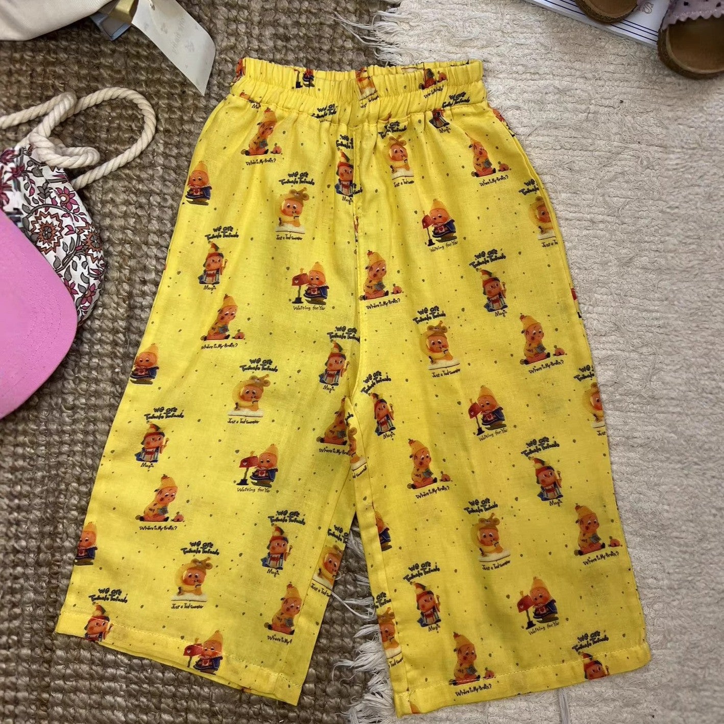 Women's & Men's Mosquito Thin Pure Cotton Infant Straight Versatile Suit Children's Pants