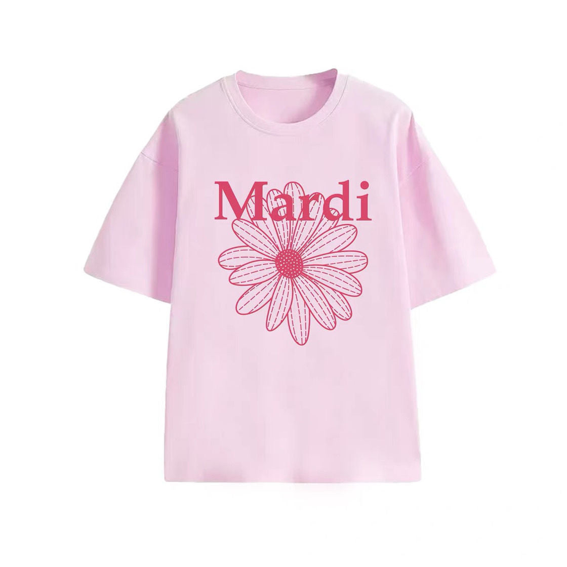 Children's Short-sleeved Western Style Fashion Daisy Blue Super Children's T-shirt