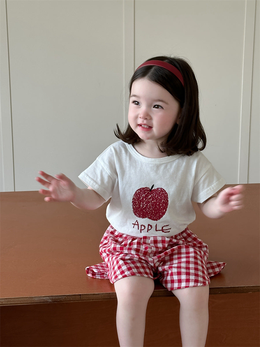 Children's Short-sleeved Summer Thin Korean Style Clothing Children's Suit