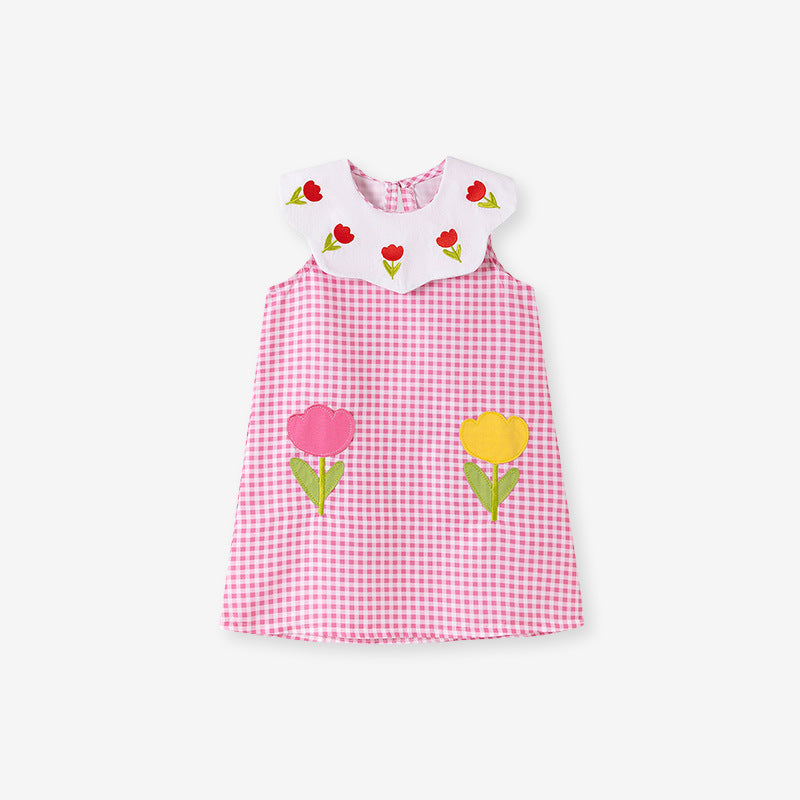 Children's Sundress Cute Sleeveless Western Style Summer Children's Dress