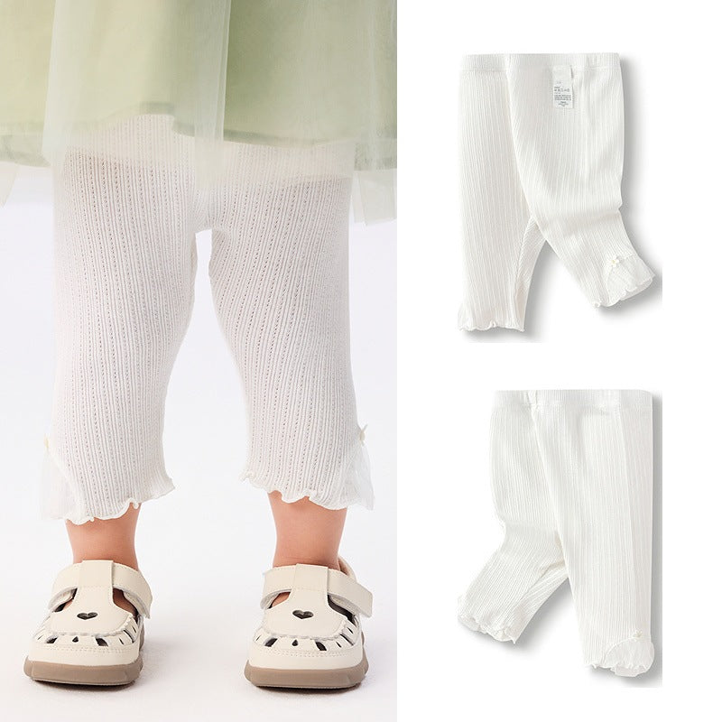 Wear Exquisite Western Style Cropped Trousers Children's Pants