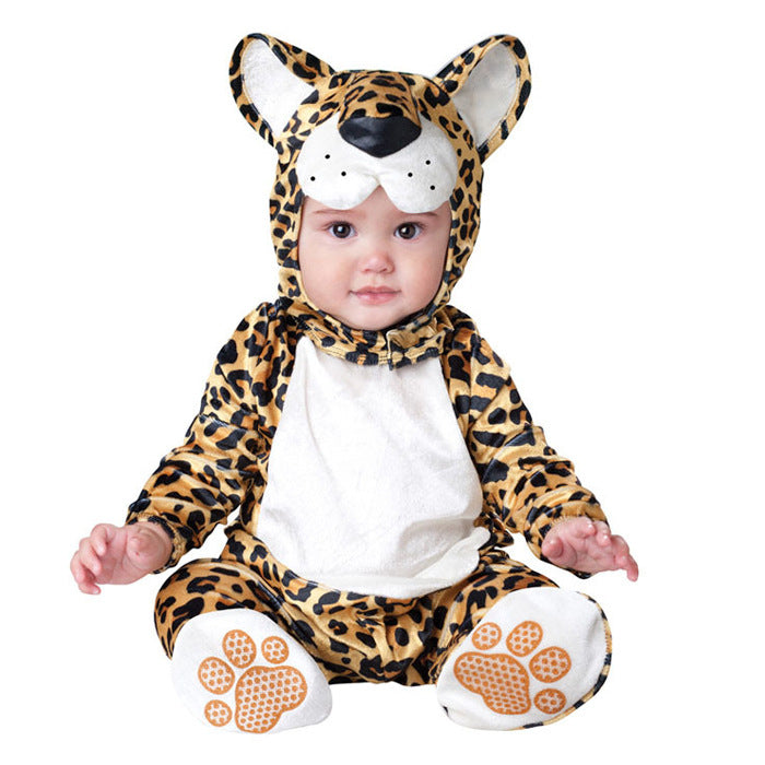 Children's Halloween Christmas Clothing Dress-up Clothes Performance Wear Dinosaur No Lining Jumpsuit, Climbing Suit
