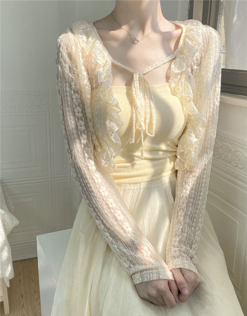 Women's Fashionable Outer Wear Shawl Summer With Coats