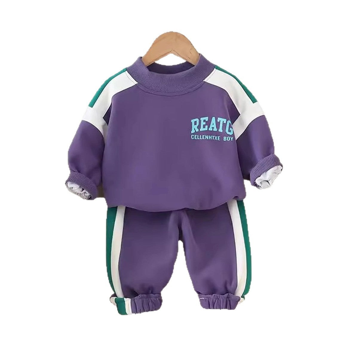 Children's Clothing Boys Autumn Fashion Fashionable Sports Long-sleeved Sweater Children's Suit