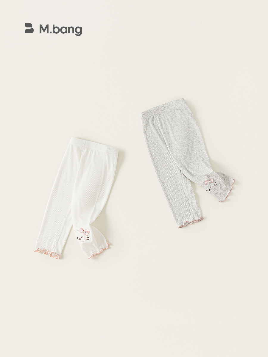 Children's Woven Clothing Trousers Summer Thin Wooden Children's Pants