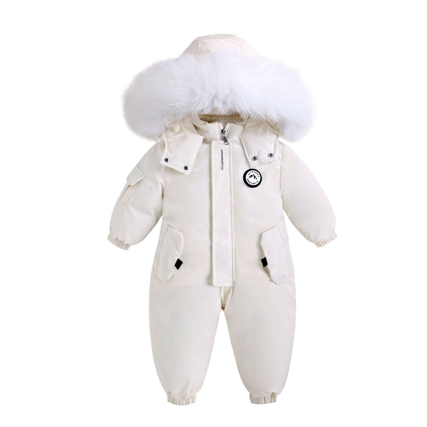 Children's Outdoor Skiing Jumpsuit Romper Out Clothes Thickened Jumpsuit, Climbing Suit