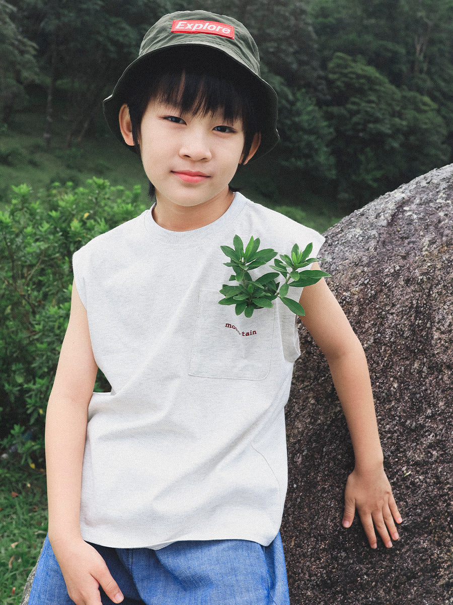 Children's Summer Thin Vest Mountain Outdoor Loose Breathable Children's T-shirt