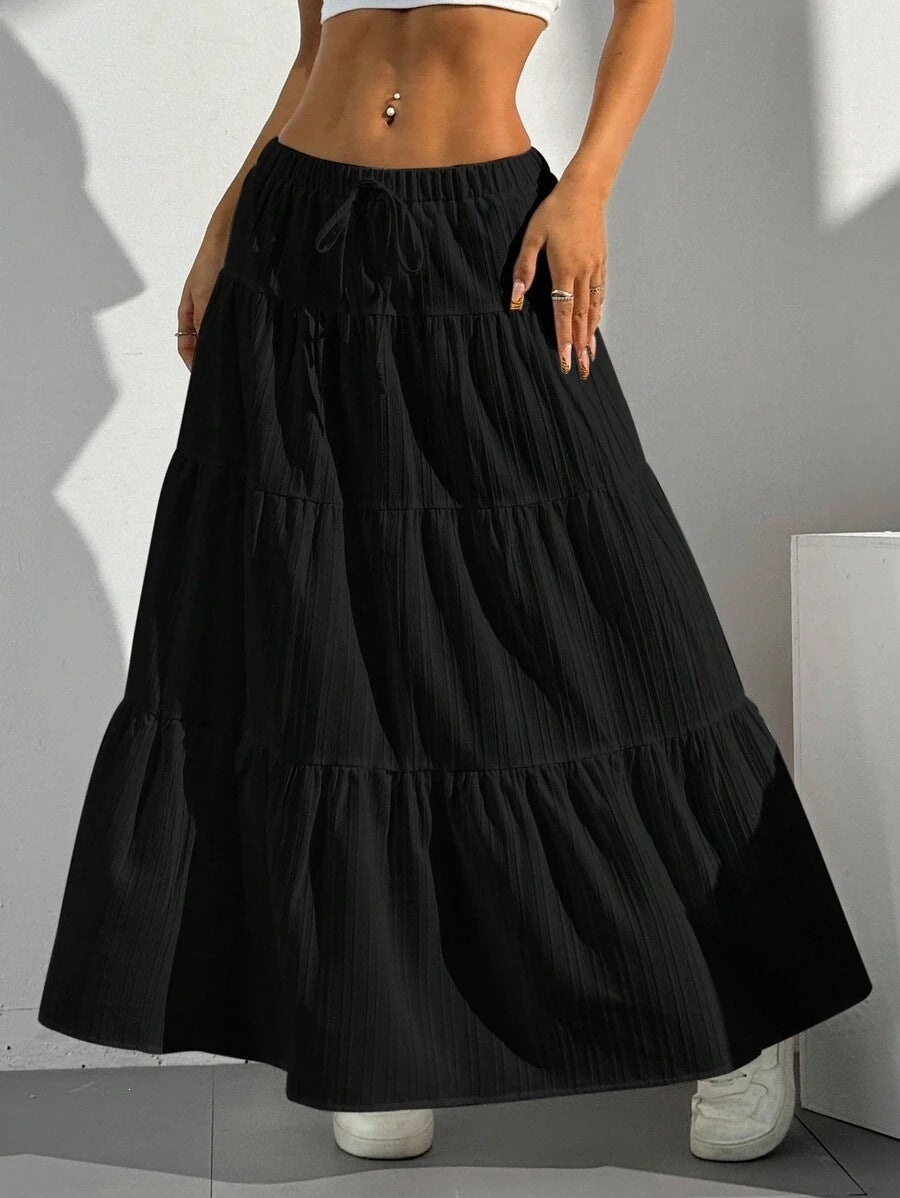 Women's Stitching Large Swing Loose Long Dress Plus Size
