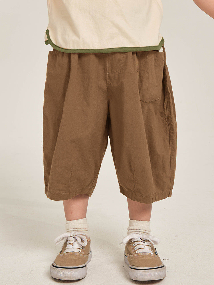 Children's Clothing Boy's Cropped Trousers Summer Korean Children's Pants
