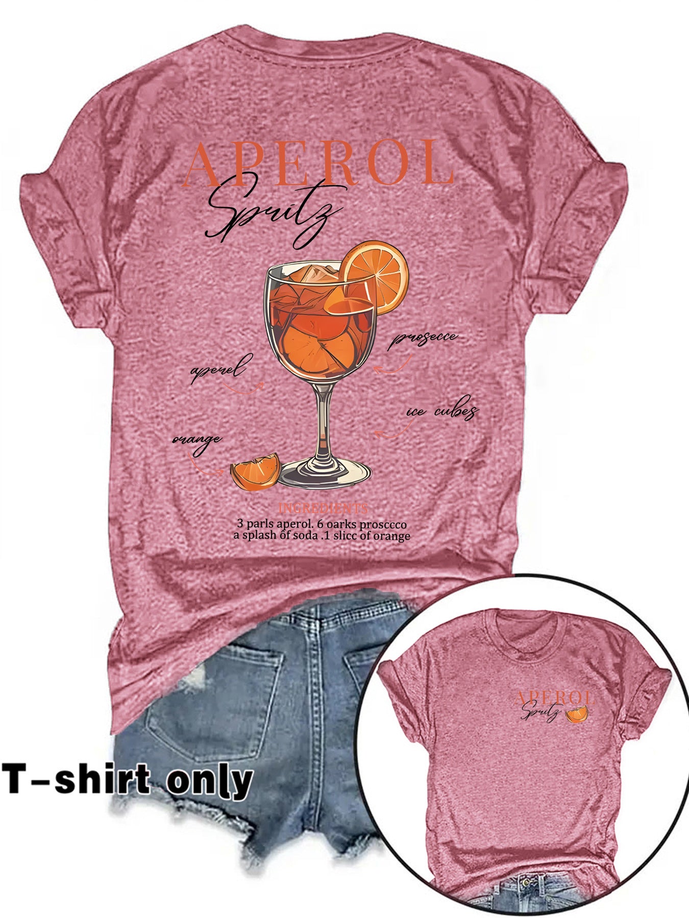 Glamorous Women's Fashion Printed Summer Short-sleeved Women's T-shirt