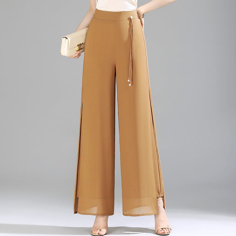 Women's Summer Thin High Waist Loose Wide Leg Big Pants