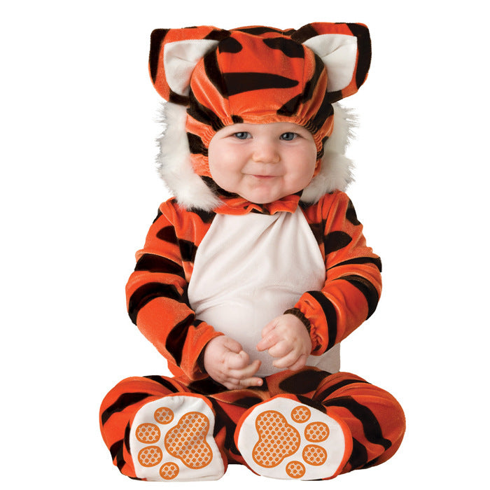 Children's Halloween Christmas Clothing Dress-up Clothes Performance Wear Dinosaur No Lining Jumpsuit, Climbing Suit