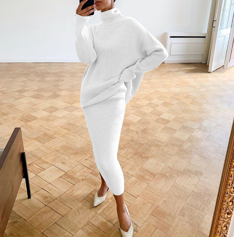 Slouchy Women's Wear Turtleneck Loose Design Suits