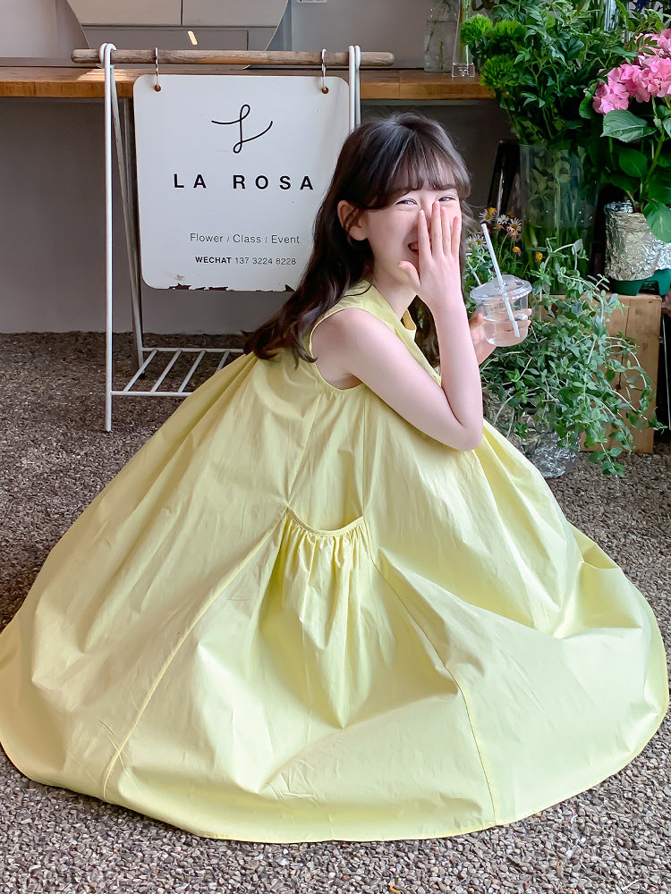 Children's Cotton Skirts Summer Western Style Little Camisole Clothing Children's Dress