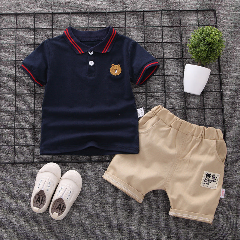 Children's Summer Clothing Handsome Clothes Short Sleeve Children's Suit