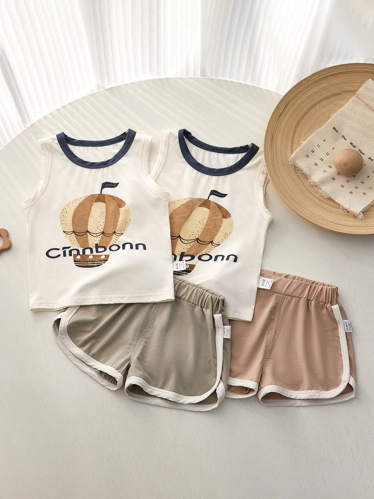 Pajamas Summer Thin Split Modal Air Conditioning Clothes Children's Suit