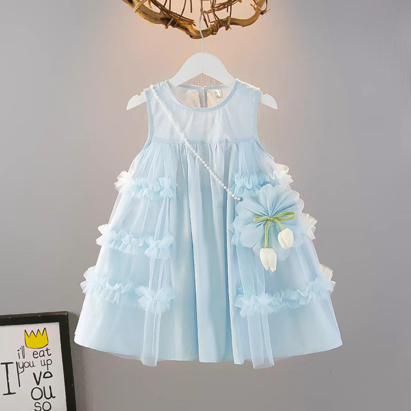 Children's Summer Trendy Thin Skirt Fashion Princess Mesh Children's Dress