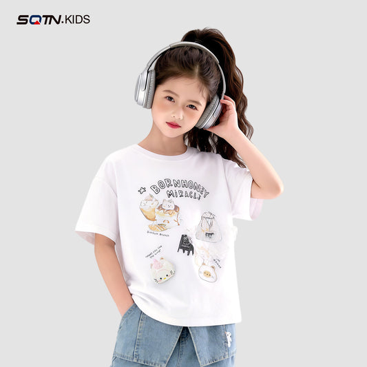 Children's Short-sleeved Clothing Older Leisure Top Summer Children's T-shirt