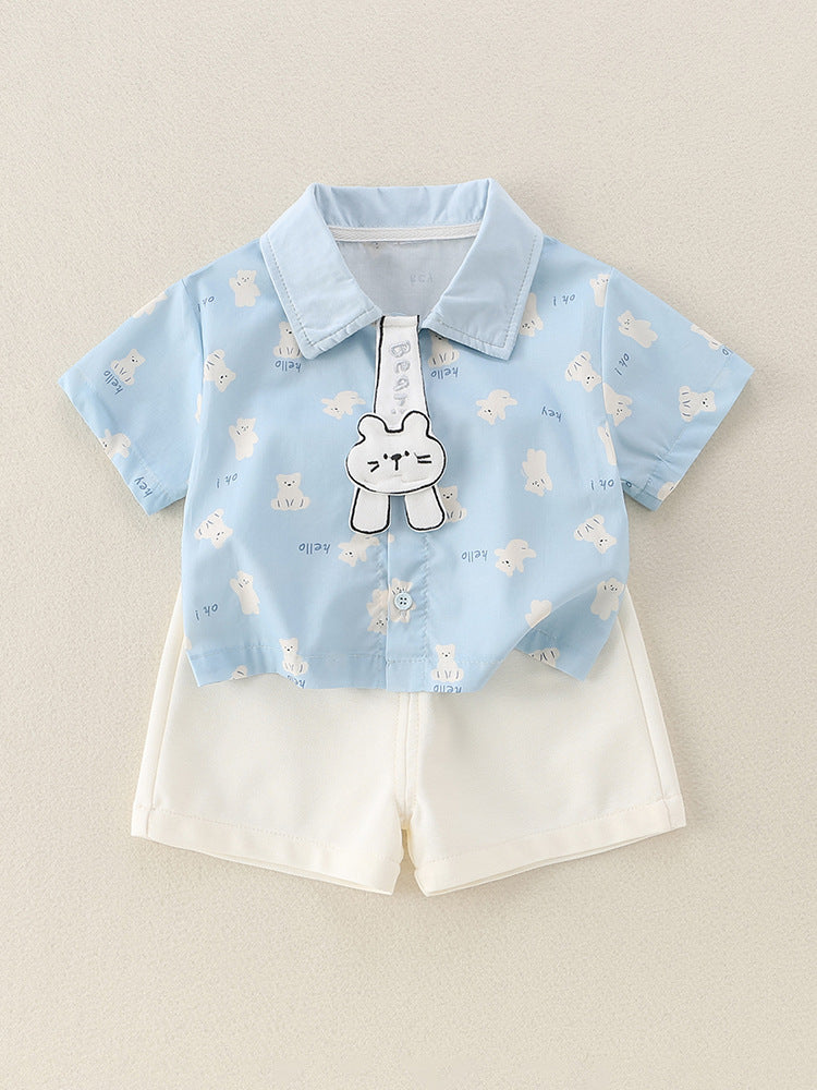 Children's Cotton Clothes Summer Thin Clothing Outerwear Children's Suit