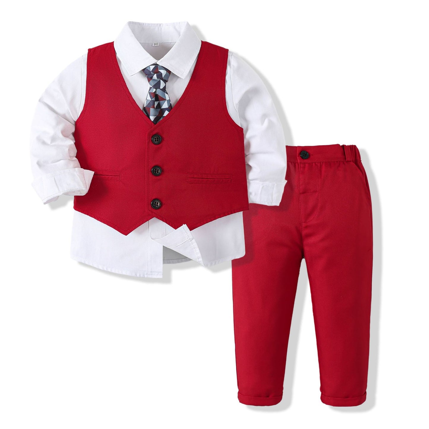 Children's Boy's Clothing Shirt Vest Pants Clothes Children's Suit