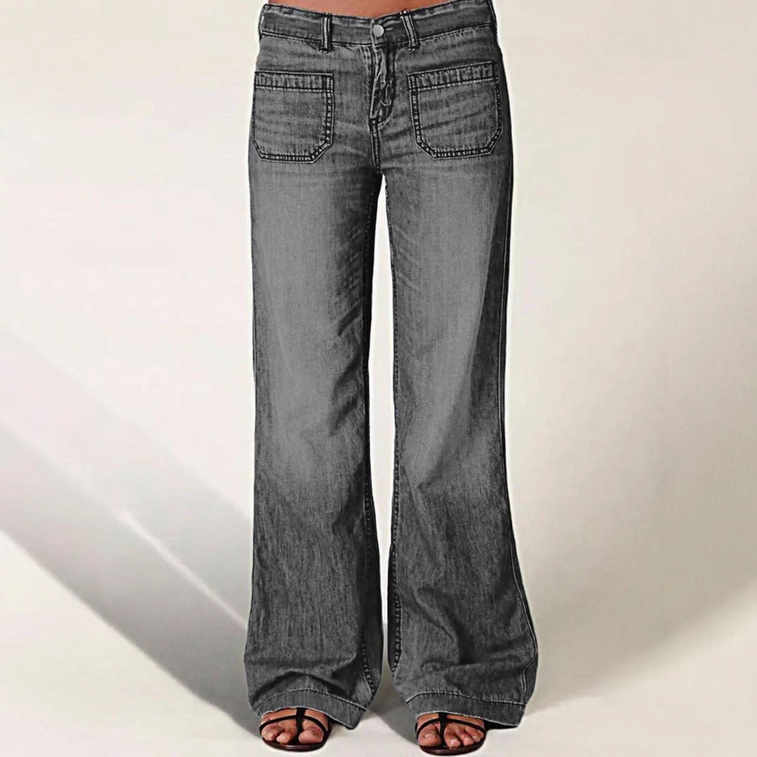 Unique Women's Fashionable Retro Denim Casual Women's Jeans