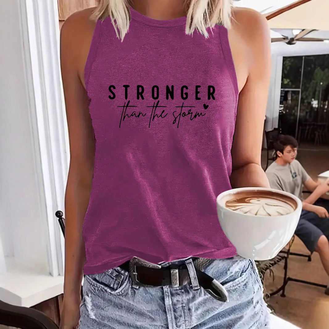 Women's Printed Sleeveless Sling Backless Sexy Loose Small Vest/suspenders/tube Top