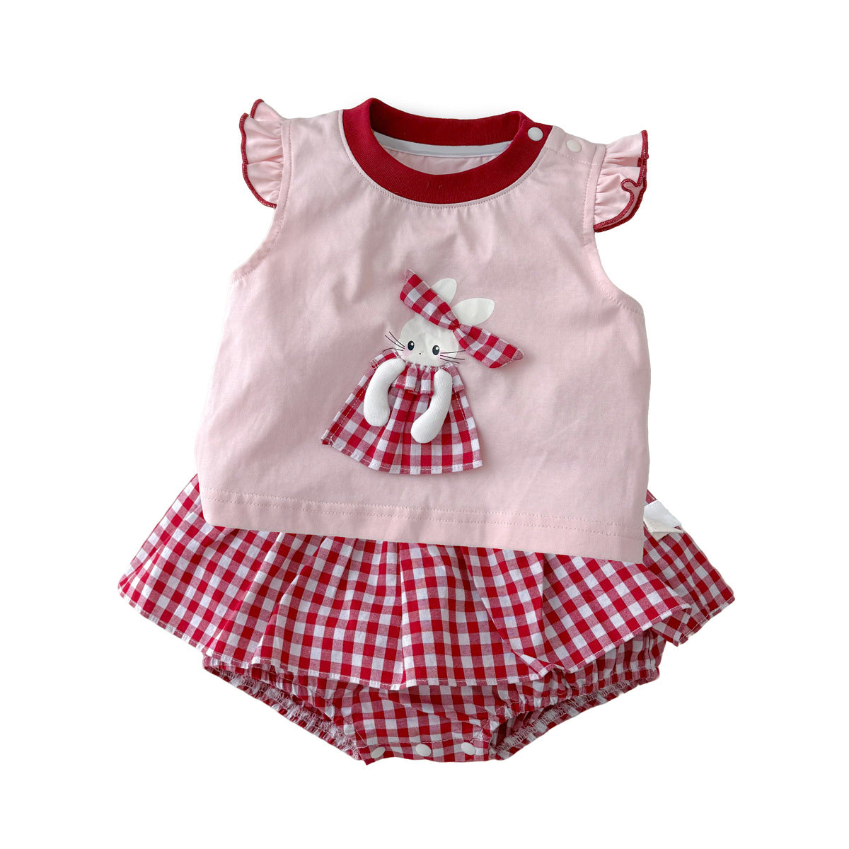 Children's Year Old Two-piece T-shirt Top Bloomer With Skirt Children's Suit