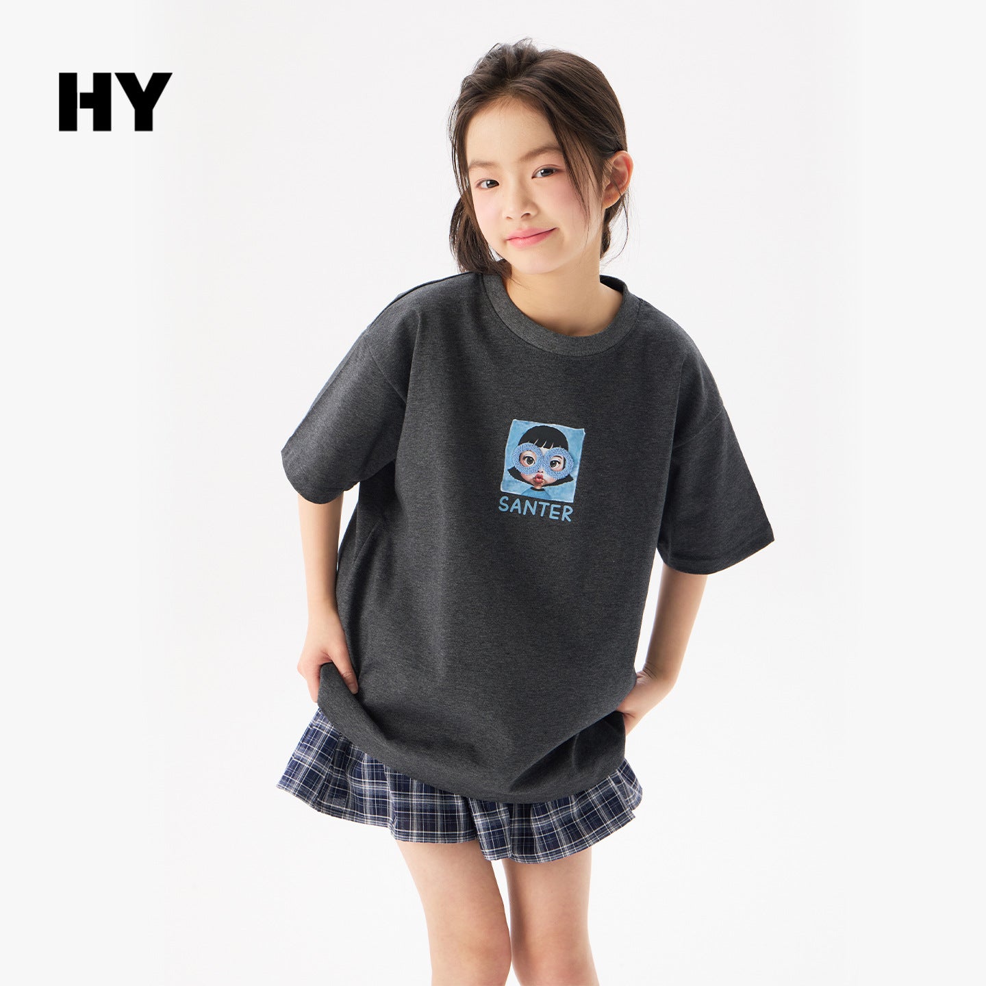 Children's Middle Big Cotton Half-sleeved Tops Loose Children's T-shirt