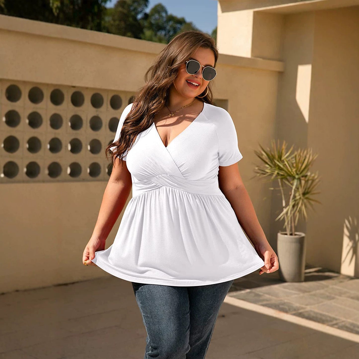 Slouchy Innovative Unique Classic Glamorous Women's Plus Size