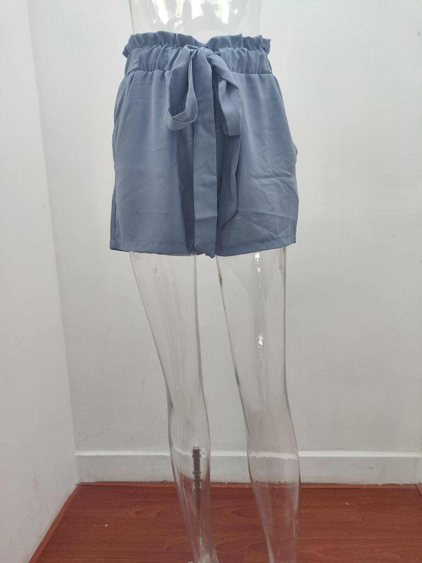 Women's Waistband Solid Color Loose High Waist Casual Pants