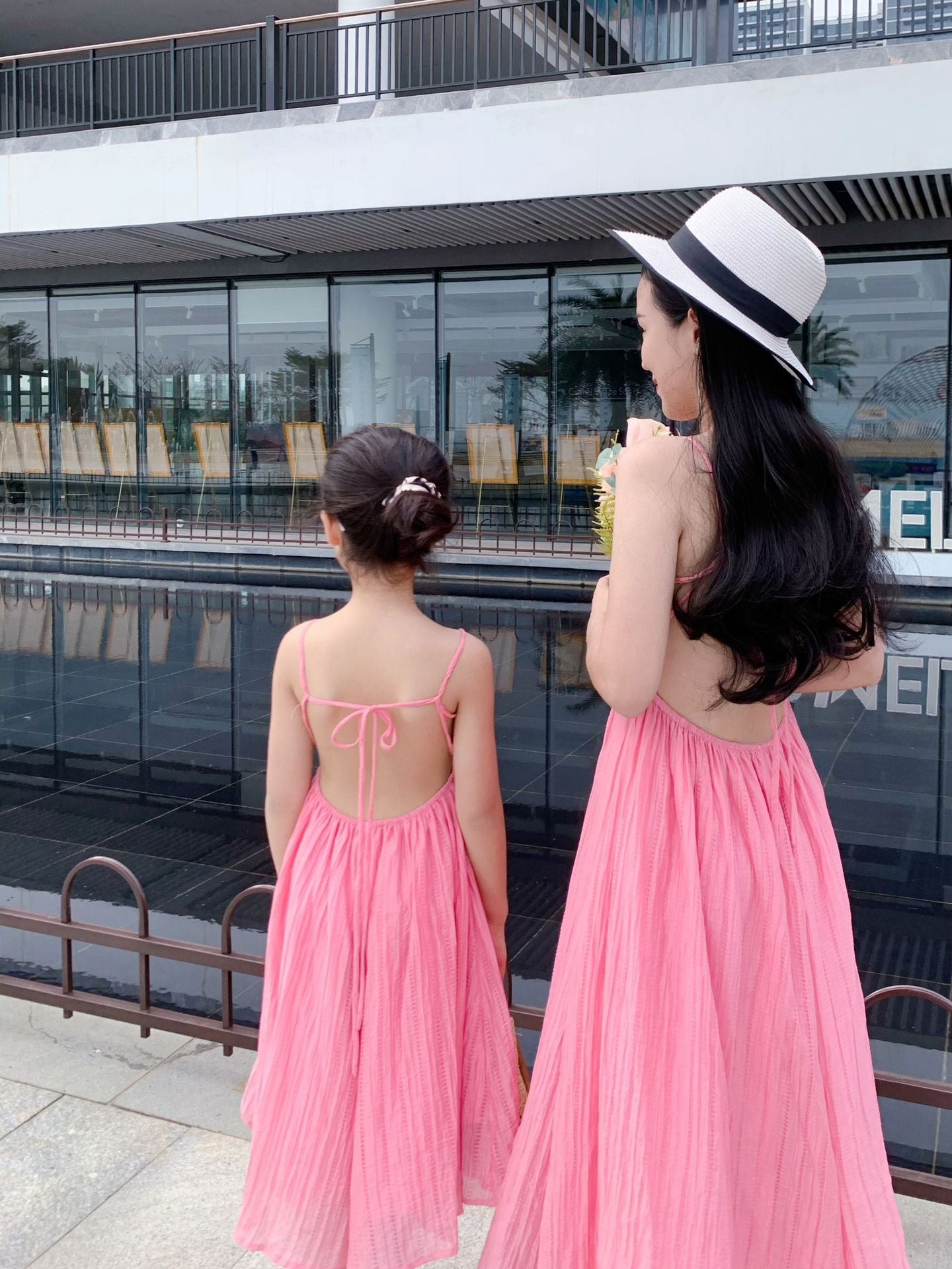 Matching Dress Backless Large Skirt Holiday Parent-child Outfit