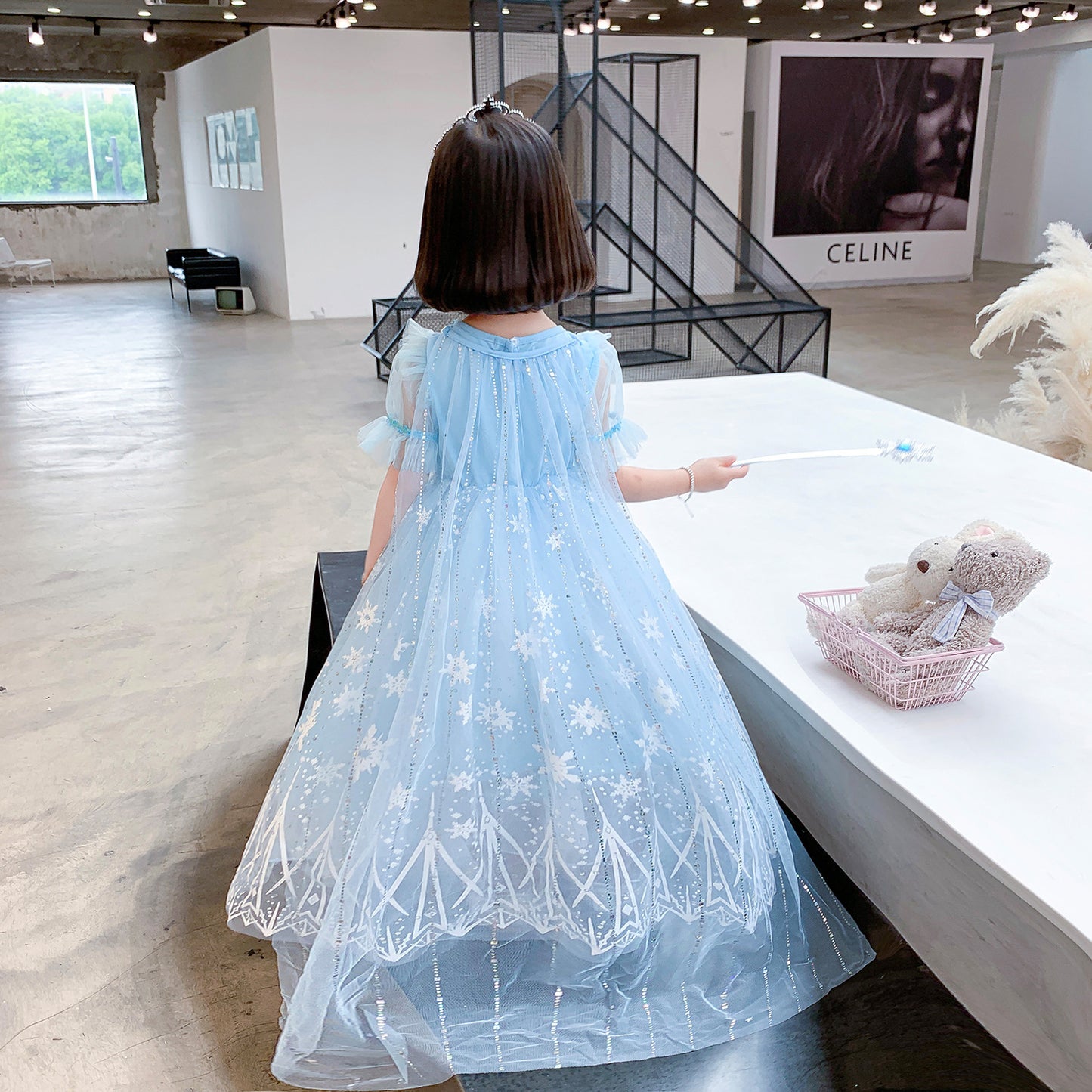 Summer Elsa 2 Princess Frozen Short Children's Dress