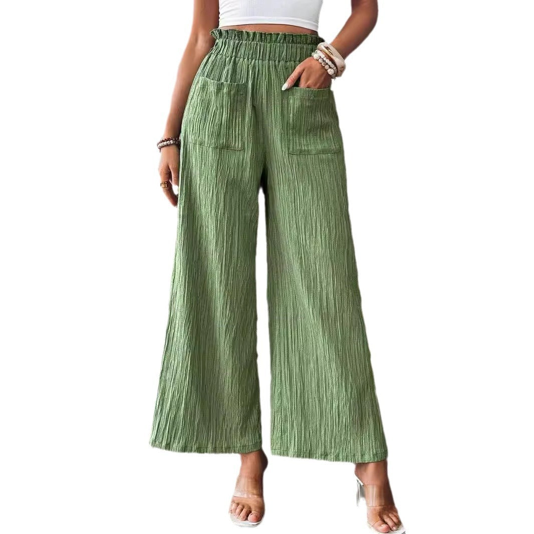 Charming Women's Independent Solid Color Fashion Pants