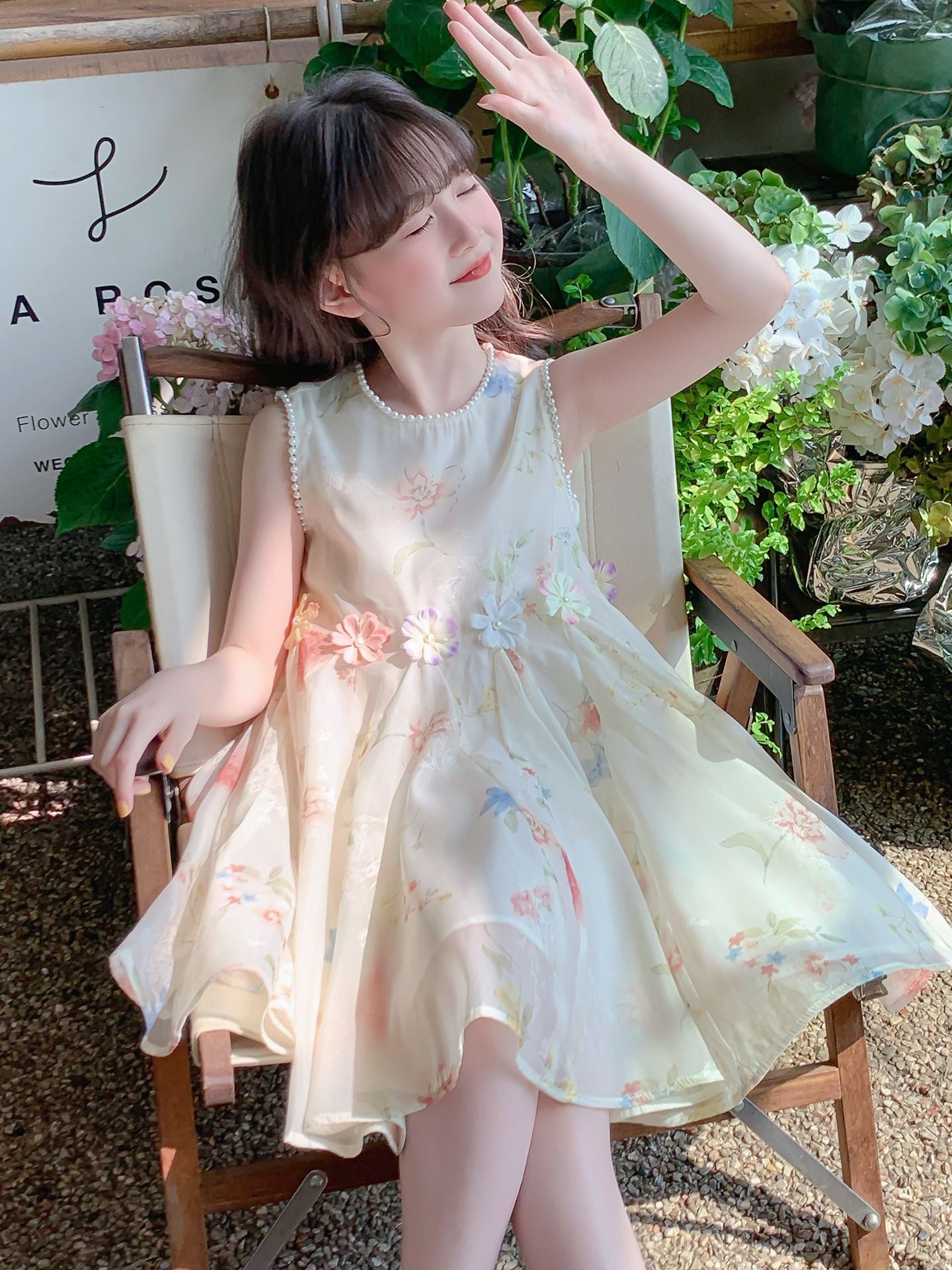Children's Summer Western Style Fashion Thin Princess Children's Dress