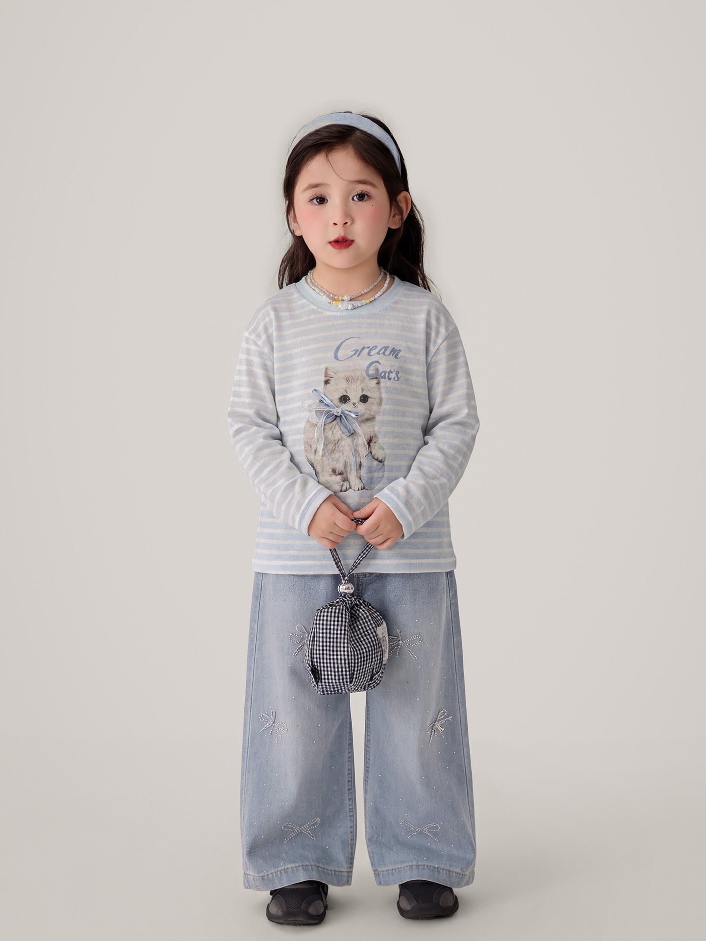 Children's Summer Sun Protective Blouse Cartoon Printed Long-sleeved Casual Top Children's T-shirt