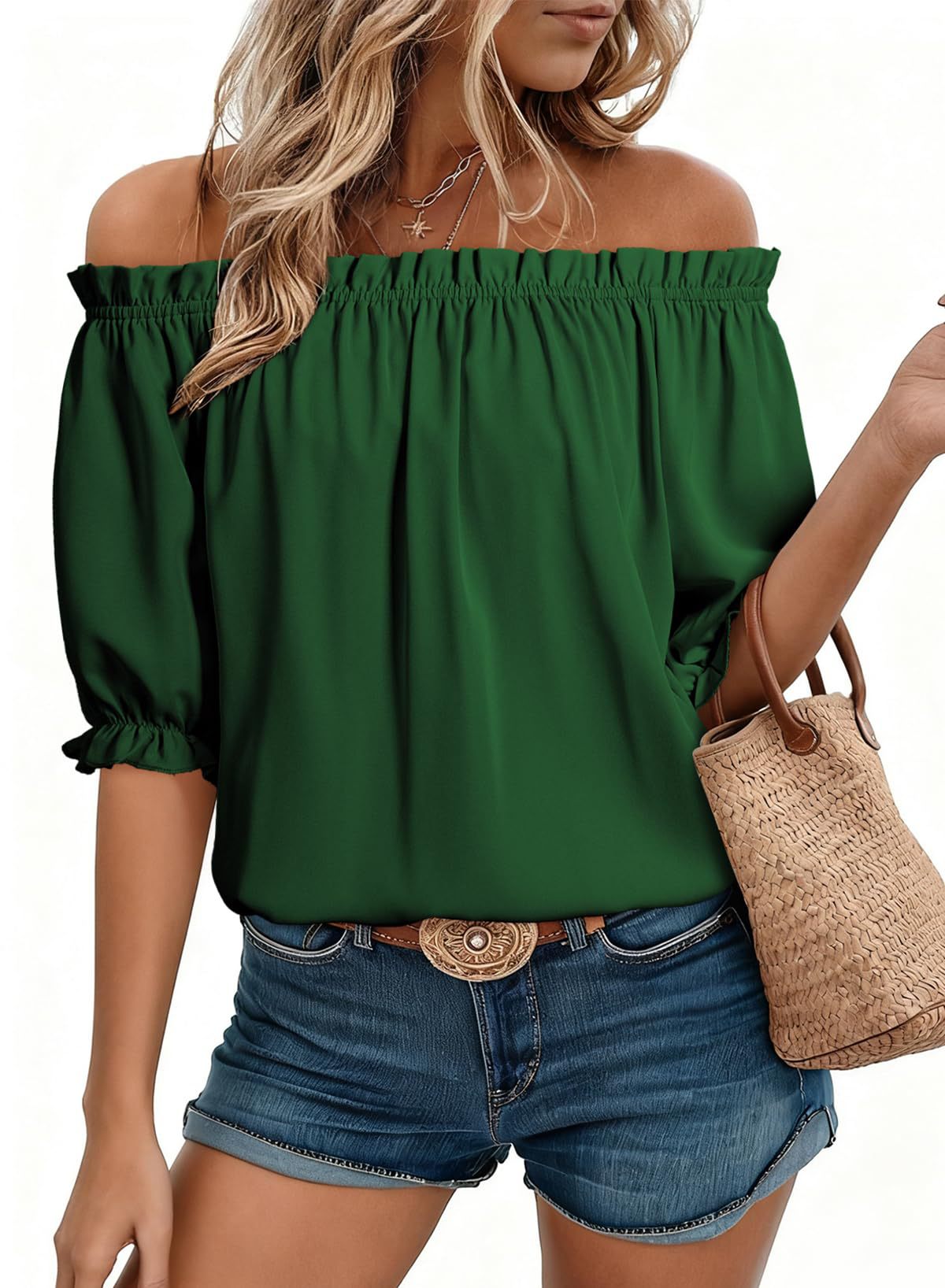 New Cool Classic Women's Ruffled Shirt Blouse